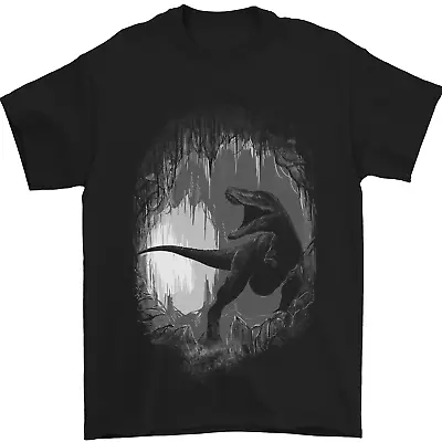 Buy Dinosaur Cave T-Rex Mens T-Shirt 100% Cotton • 8.49£