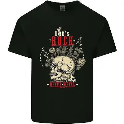 Buy Lets Rock Heavy Metal Skull Kids T-Shirt Childrens • 7.99£