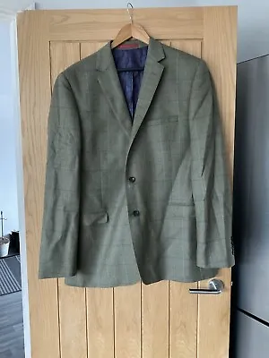 Buy Moss Green Tweed Country Jacket 44 Long 100% Wool Green  • 10.99£