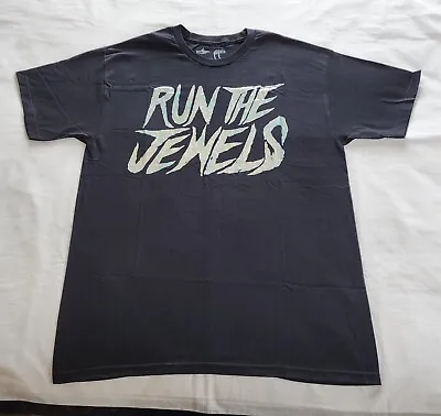 Buy Run The Jewels Mens Black Logo Printed Short Sleeve T Shirt Size L New Official • 31.39£