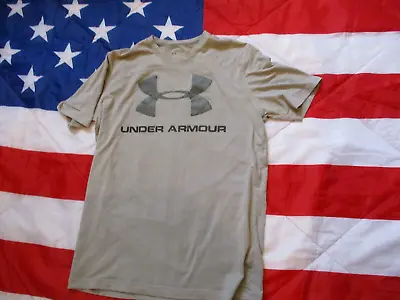 Buy GENUINE Under Armour CHARGED COTTON Loose Fit Heat Gear T SHIRT Small - Medium • 8.49£