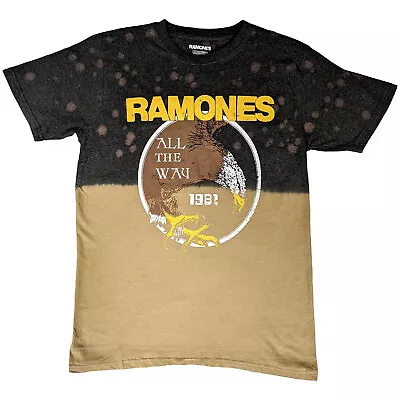 Buy Ramones All The Way Dip-Dye T-Shirt NEW OFFICIAL • 16.59£