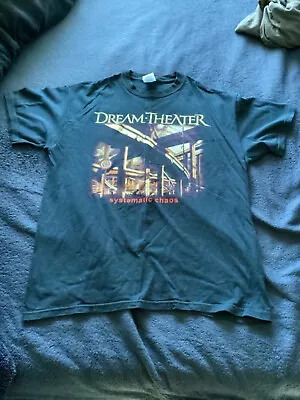 Buy Dream Theater Systematic Chaos Tour T Shirt, Black Size Large • 30£