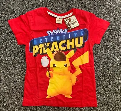 Buy Dgfstm Kids Boys Pokemon Detective Pikachu T-Shirt Size 5-7 Years (120cm) • 9.99£