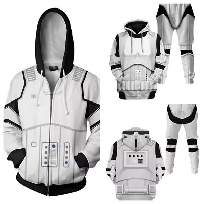 Buy Star Wars: Imperial Stormtrooper Cosplay Halloween Unisex Hoodies 3D Print Suit • 22.70£