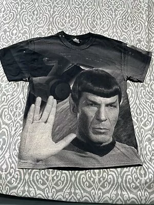 Buy Aop Spock Star Trek Shirt Size Large 21x28 • 29.99£
