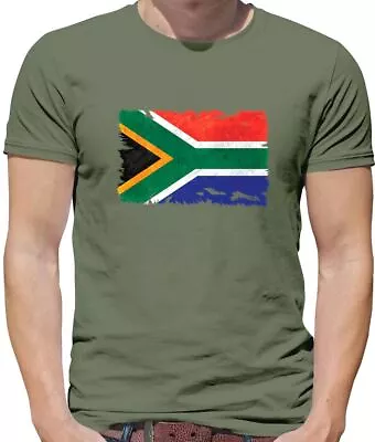 Buy South Africa Grunge Style Flag - Mens T-Shirt - Cape Town Country Travel Gift • 13.95£