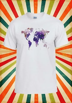 Buy World Map Galaxy Space Cool Hipster Men Women Vest Tank Top Unisex T Shirt 863 • 9.95£