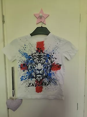 Buy Boys England Football Lion Tshirt 5 Years NEXT • 0.99£