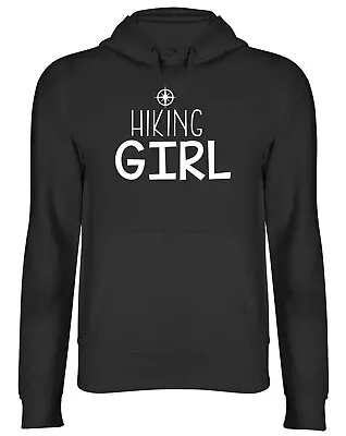 Buy Hiking Girl Mens Womens Hooded Top Hoodie • 17.99£