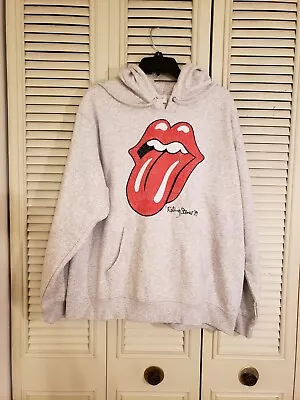 Buy The Rolling Stones Graphic Gray Hoodie H&M Mens Size XL NWT! • 26.45£