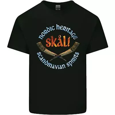 Buy Skal The Vikings Alcohol Beer Nordic Odin Mens Cotton T-Shirt Tee Top • 10.99£
