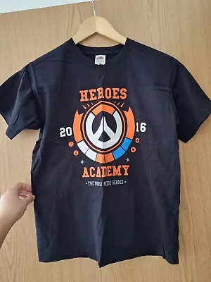 Buy Overwatch Tshirt Heroes Academy Size S Gaming Merch • 6.30£