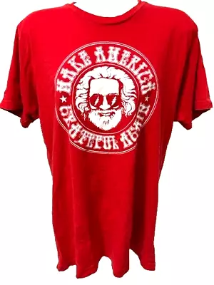 Buy Jerry Garcia , Make America Grateful Again, RED T-shirt- Large- FREE Shipping • 12.28£