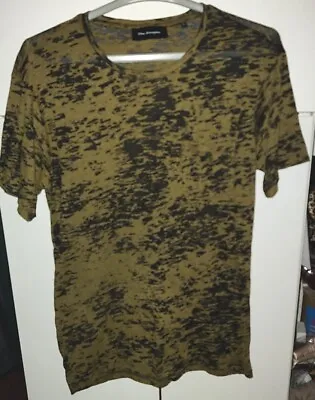 Buy The Kooples Paris Men's Mash Military Tshirt Green Black Size Small • 6.99£