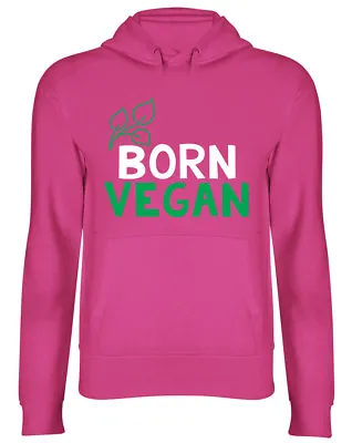 Buy Born Vegan Vegetarian Hooded Top Mens Womens Ladies Unisex Hoodie • 19.99£