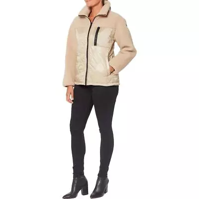 Buy Sanctuary Womens Beige Sherpa Lightweight Warm Jacket Outerwear XS  0641 • 23.32£