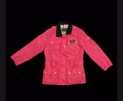 Buy Ladies Barbour Rainbow International  Classic Belted Field Jacket Size Uk12 New • 44£