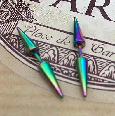 Buy Multicoloured Earrings Jewellery Gothic Punk Goth Fashion Style & Free Gift Bag • 3.98£