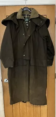 Buy Ladies Openair Long Khaki Oversized Wax Cape Coat (equestrian) Size XXS Chest 40 • 24.99£