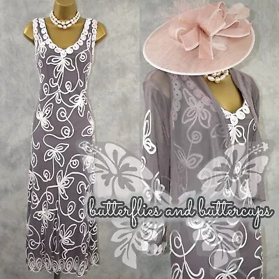 Buy NIGHTINGALES Size 20 (18) Dress And Jacket Hatinator Mother Of The Bride Outfit • 149.99£