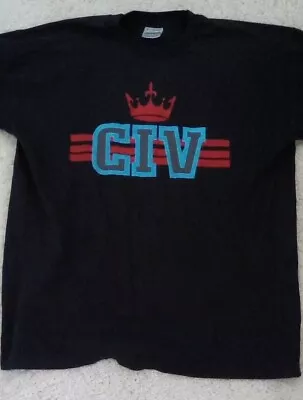Buy CIV. T-shirt. Original 90s. Xl. Black. Good Condition. • 65£