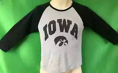 Buy NCAA Iowa Hawkeyes American Apparel Girls' Baseball-Style L/S T-Shirt Youth X-La • 8.99£