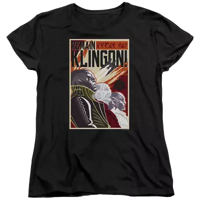 Buy Star Trek Discovery Remain Klingson Poster Women's T-Shirt • 30.24£