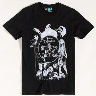Buy Official The Nightmare Before Christmas Black T-Shirt : S,M,L,XL,XXL,3XL,4XL • 19.99£