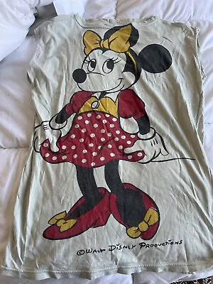 Buy Vintage Mini Mouse Official Disney Sleeveless Tee T Shirt (Small) • 40£