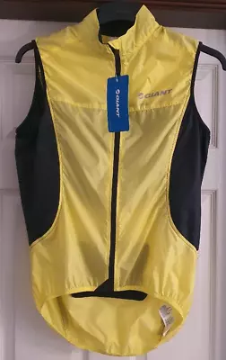 Buy Men's GIANT Superlight Wind Vest Gilet Sleeveless Cycling Jacket Lightweight, S • 27.99£