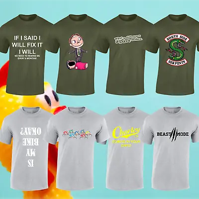 Buy Mens Funny T Shirts Joke Comedy Designs Rude Gift Idea Dad Retro Fun Tops New • 8.99£