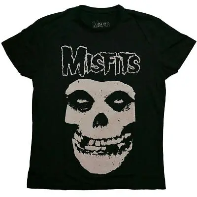 Buy MISFITS - Official Licensed Unisex T- Shirt -  Logo & Fiend  - Black Cotton • 17.49£