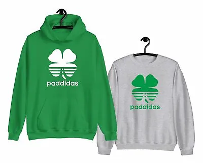 Buy St Patricks Day Hoodie Paddy's Day Sweatshirt Shamrock Adults Unisex Hoody • 16.99£