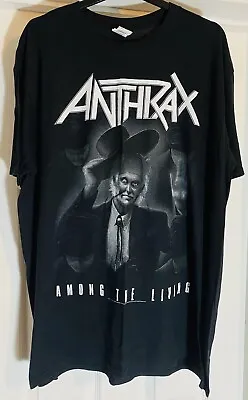 Buy ANTHRAX Among The Living Official Band T-Shirt 2011 Size XL Rock Metal • 15£
