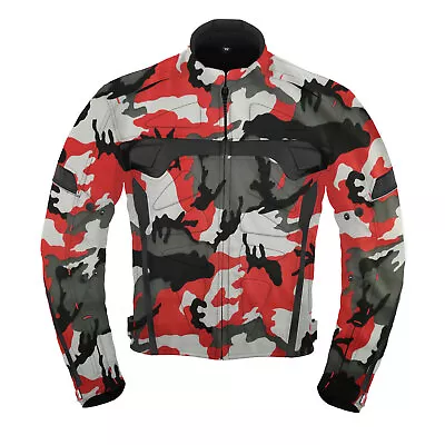 Buy Camo Motorcycle Riding Jacket Motorbike Waterproof Textile CE Armoured For Men • 29.99£