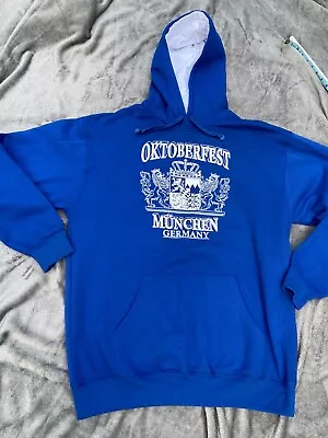 Buy Oktoberfest Hoodie Men’s XL Royal Blue . New Without Tags • 12£