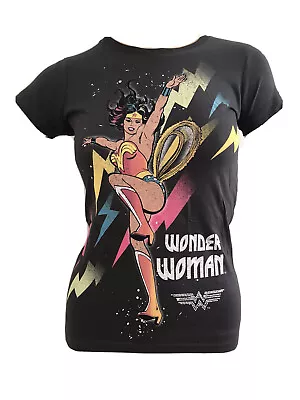 Buy Official Wonder Woman Rare Grey Jersey 100% Cotton Slim Tee Uk 6 Eu 34 Xs Bnwt • 14.99£