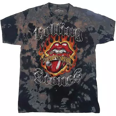 Buy The Rolling Stones Kids T-Shirt: Tattoo Flames (Wash Collection) OFFICIAL NEW  • 18.58£
