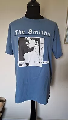 Buy The Smiths Hatful Of Hollow T-shirt. Fruit Of The Loom. Mens Large. Blue • 22.50£