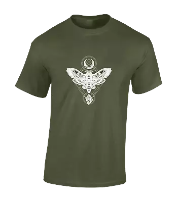Buy Deathshead Moth Mens T Shirt Cool Retro Top Design Vintage Illuminati New • 7.99£