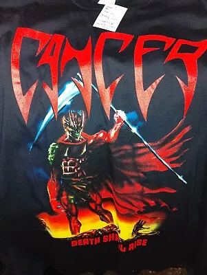 Buy Cancer Death Shall Rise Xl Tshirt Rock Metal Thrash Death Punk • 11.40£