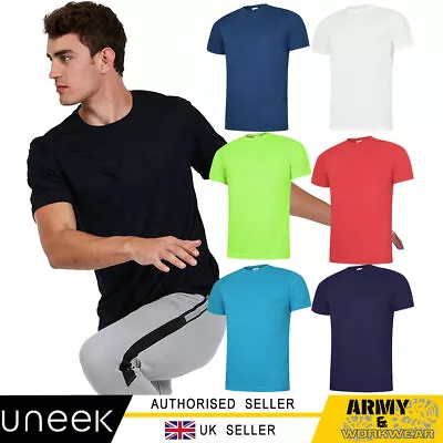 Buy Uneek Mens Ultra Cool T-Shirt Breathable Sports Wicking Tee Causal Wear Tops  • 6.95£