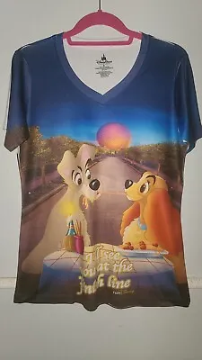 Buy Disney Lady And The Tramp Cruise Line  T-Shirt Size S Bust 37  Length 17  Side • 8.53£