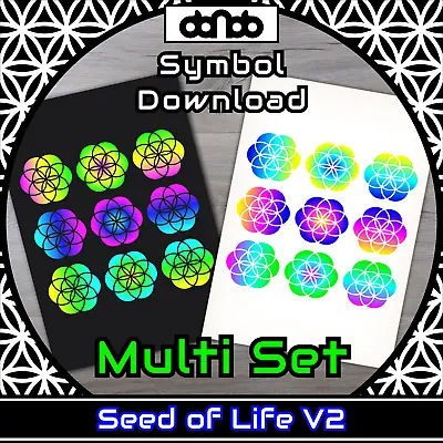 Buy Seed Of Life V2 Multi Set - Symbol - SVG PNG JPG PDF PSD AI EPS [2D Download] • 2.71£