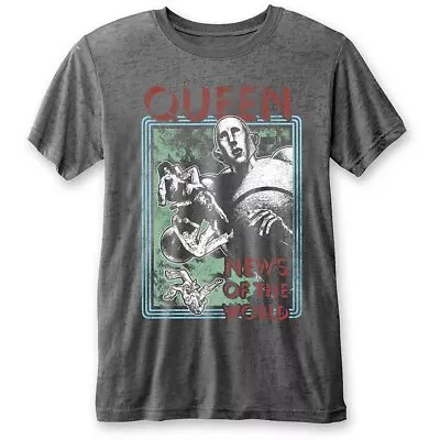 Buy Queen News Of The World Charcoal Medium Unisex T-Shirt NEW • 16.99£