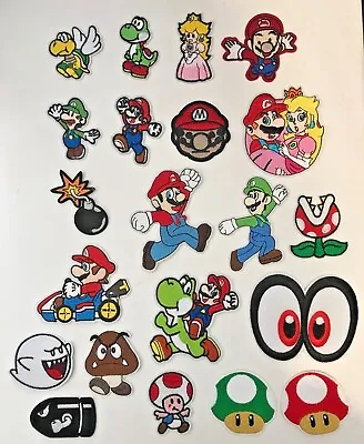 Buy Embroidered Iron On Patches Applique Cartoon Mario Charactors   # 145 • 0.99£
