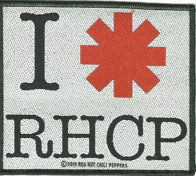 Buy RED HOT CHILI PEPPERS I Love Rhcp 2019 WOVEN SEW ON PATCH Official Merch RHCP • 1.99£
