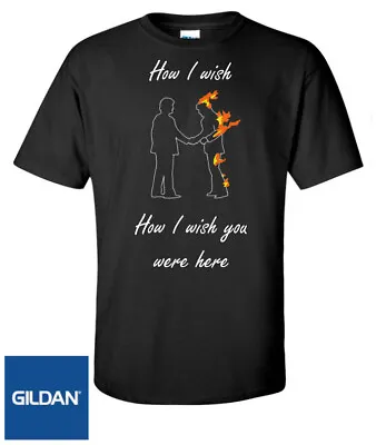 Buy Wish You Were Here T-shirt Inspired By Pink Floyd Retro Rock Music 70s Fire • 12.99£