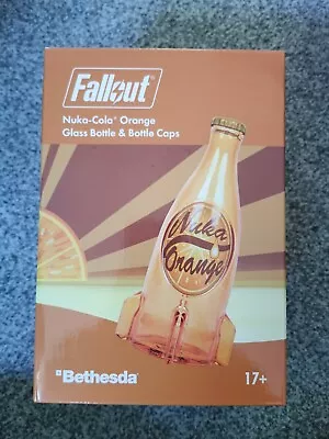 Buy Nuka Cola Orange Glass Bottle & Bottle Caps - Official Fallout Merch *NEW* • 80£